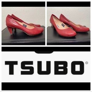 Tsubo Red High Heel Pumps 9.5